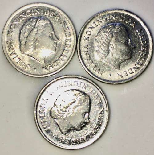 NETHERLANDS 5 CENT 1957,66,71(1 BID TAKE ALL)