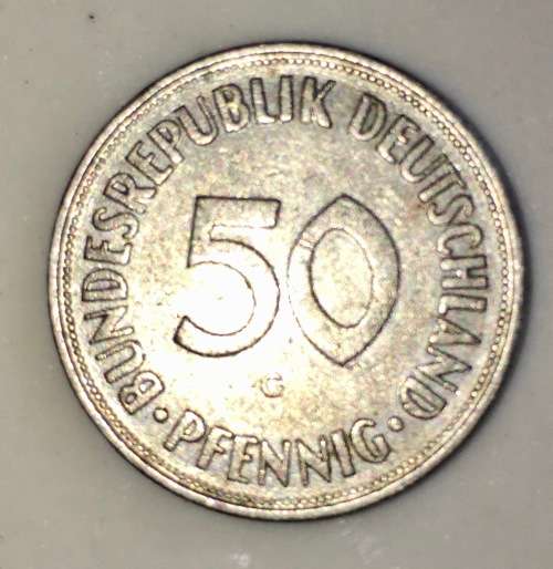 DEUTSCHLAND,,, 50 PFENNIG 1966