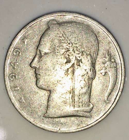 BELGIUM  5 FRANC 1949