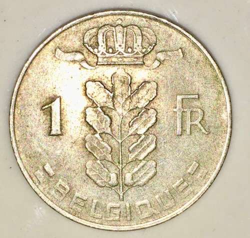 BELGIUM  1 FRANC 1975