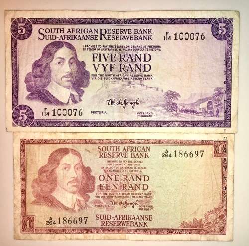 TW.DE JONG R5 & R1 -- 1967 FIRST ISSUE