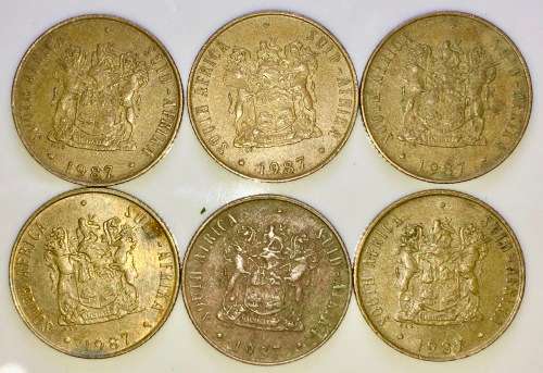 2 CENT 1987 CIRCULATED ( BID PER COIN)