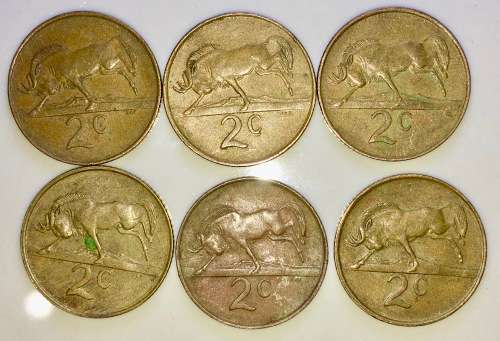 2 CENT 1987 CIRCULATED ( BID PER COIN)