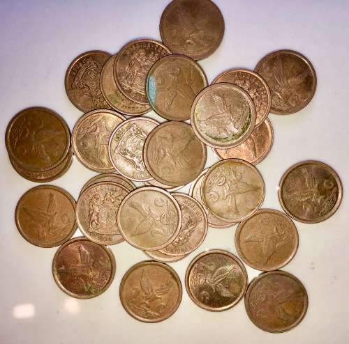 2 CENT 1996 CIRCULATED(BID PER COIN)