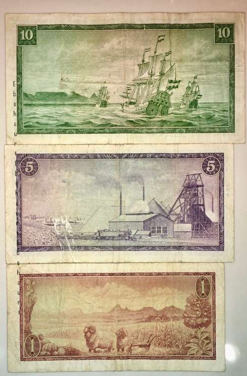 COMPLETE SET OF G.RISSIK R10,R5 & R1 SECOND ISSUE 1966(1 BID TAKES ALL)