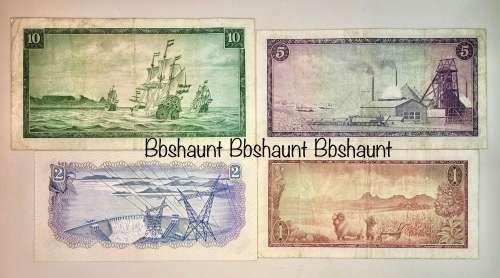 COMPLETE SET OF TW DE JONG  & DECIMALS R10 -R1 NICE SET   ,,, 1967-1975( 1 BID TAKES ALL)