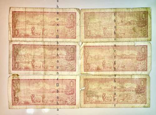 SET OF R1 X 6  TW DE JONG ( 1 BID TAKES ALL)