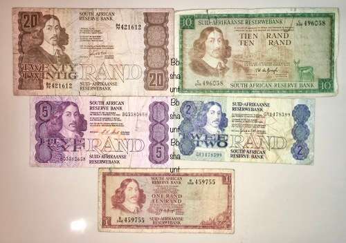 SET OF VARIOUS GOVERNORS & DECIMALS R20 TO R1  ( 1 BID TAKES ALL)