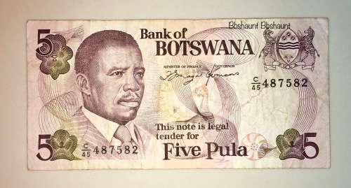 BOTSWANA ,,,5 PULA , 1992