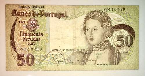 PORTUGAL 50 ESCUDOS 1980