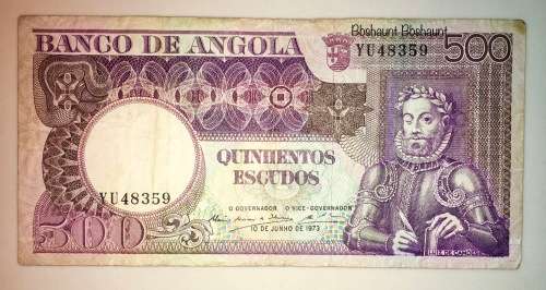 ANGOLA 500 ESCUDOS 1973