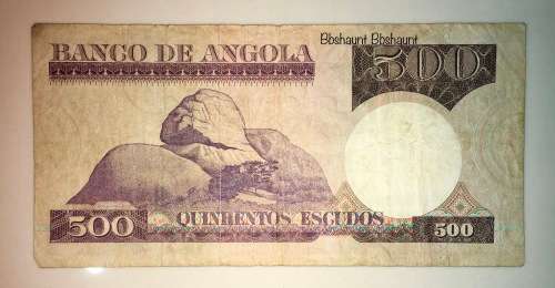 ANGOLA 500 ESCUDOS 1973