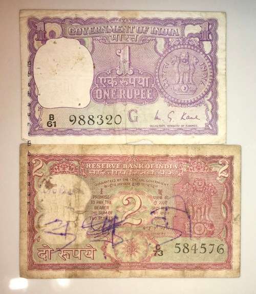 INDIA SET 2 RUPEE & 1 RUPEE(1 BID TAKES ALL)