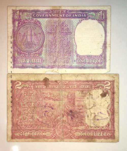 INDIA SET 2 RUPEE & 1 RUPEE(1 BID TAKES ALL)