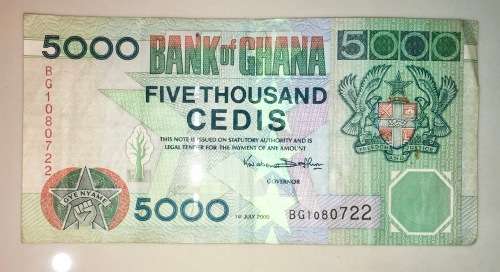 GHANA 5000 CEDI 2000