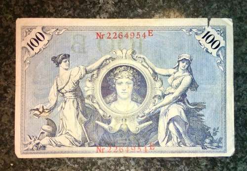 GERMANY 100 MARK 1908 RED SEAL