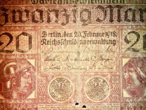 GERMANY 20 MARK 1918