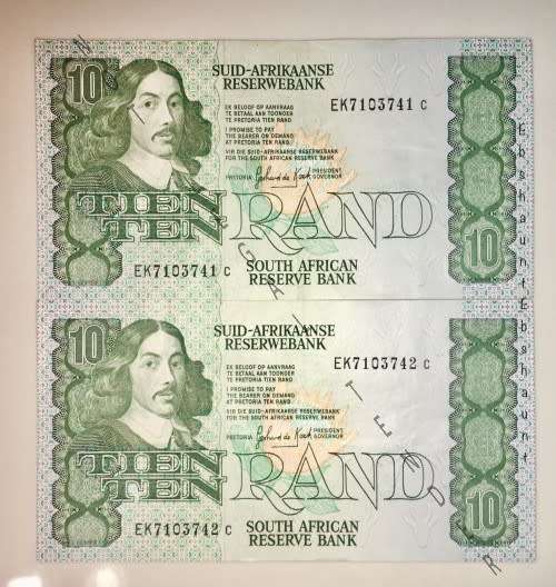 GP DE KOCK R10 IN SEQUENCE EK7103742-741,, 1984 ,,3RD ISSUE AUNC
