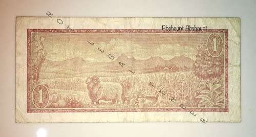 REPLACEMENT NOTE R1 TW DE JONGH  1975  AFR/ENG  3RD ISSUE