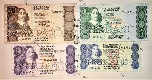 TW DE JONGH COMPLETE SET R20 - R2,,, 4TH ISSUE 1978-79(1 BID TAKE ALL)