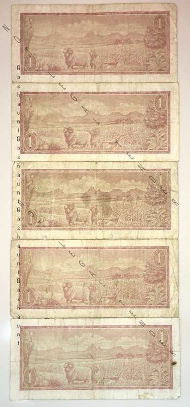 TW DE JONG R1 X 5 B SERIES 1975(1 BID TAKES ALL)
