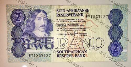 REPLACEMENT NOTE GPC DE KOCK R2 --WY...1980s,,, AFR/ENG 3RD ISSUE
