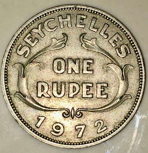 SEYCHELLE,,, 1 RUPEE 1972