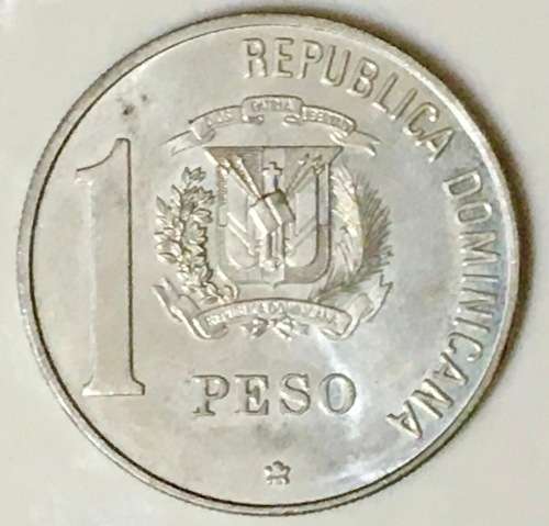 DOMINICAN REP 1 PESOS 1988