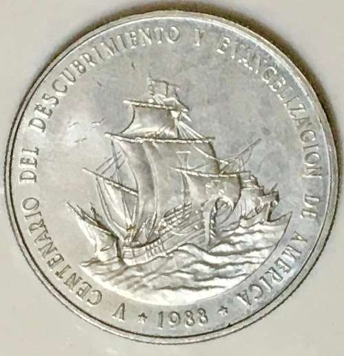 DOMINICAN REP 1 PESOS 1988