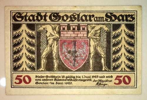GERMANY,, 50 PFENNIG SOSTAR 1920   AUNC  NOTGELD (EMERGENCY MONEY)