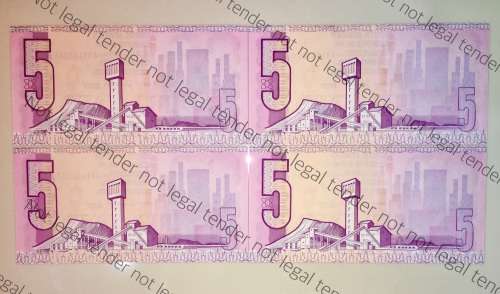 GPC DE KOCK R5 IN SEQUENCE AR1154085-088,,,,3RD ISSUE 1989 AUNC