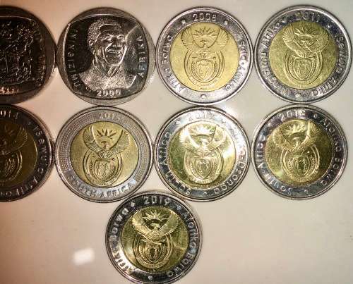 COMPLETE SET OF COMMEMORATIVE R5 COINS 1994 TO 2021  & 2017 IS UNC(1 BID TAKES ALL)