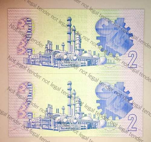 GPC DE KOCK R2 IN SEQUENCE GS8554561-560 UNC 3RD ISSUE 1989(1 BID TAKES ALL)