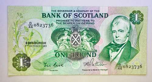 SCOTLAND BANK 1 POUND 1983