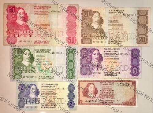 COMPLETE SET OF C.L,STALS & DECIMALS R50 TO R2 FIRST ISSUE 1990-R1[T.W DE JONG 1975[1 BID TAKES ALL]