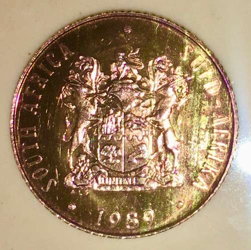 R S A 2 CENT 1989 BU UNC NICE TONING