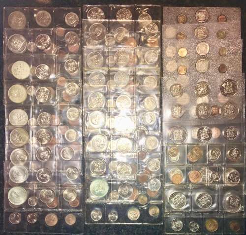 SOUTH AFRICA MINT SETS COMPLETE FROM 1967-1993 (27 SETS) UNC(1 BID TAKES ALL)
