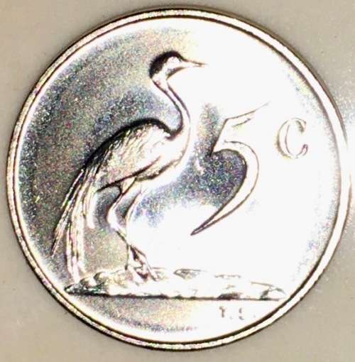 SOUTH AFRICA  5 CENT UNC 1975