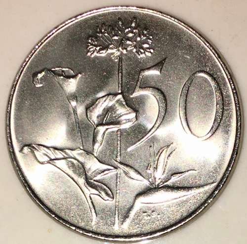 SOUTH AFRICA  50 CENT UNC 1972