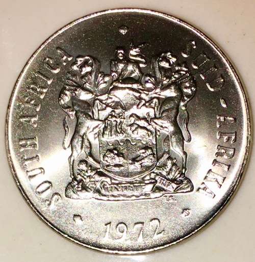 SOUTH AFRICA  50 CENT UNC 1972