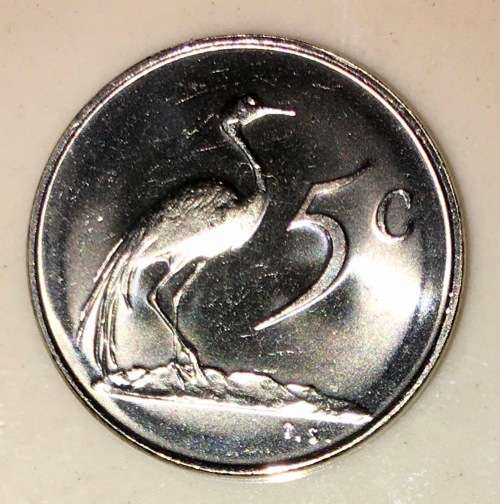 SOUTH AFRICA  5 CENT UNC 1972