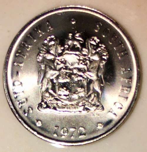 SOUTH AFRICA  5 CENT UNC 1972