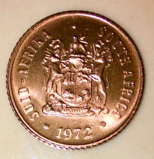 SOUTH AFRICA  1 CENT UNC 1972
