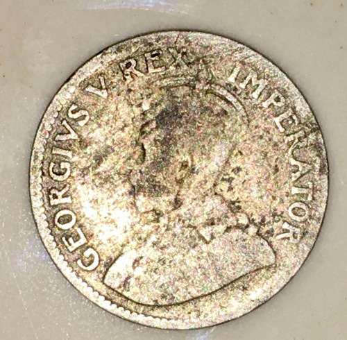 S A UNION 3 PENCE 1933 SILVER 80%(TICKEY)