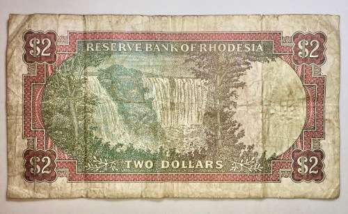 RHODESIA $2 SALISBURY  1977