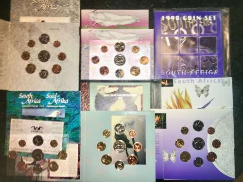 COMPLETE SET OF MINT SETS FROM 1994 TO 1999 UNC/BU 6 SETS ( 1 BID TAKES ALL)