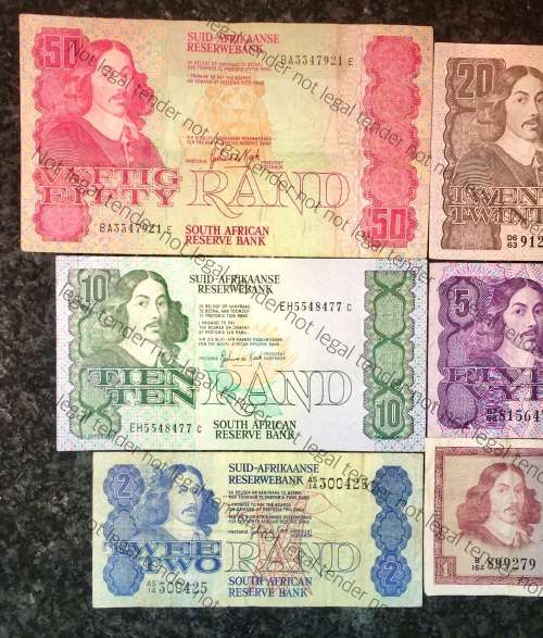 COMPLETE SET OF GPC DE KOCK & DECIMALS R50 BA SERIAL TO R2 -1980s(R1 TW DE JONG 1973(1 BID TAKES ALL