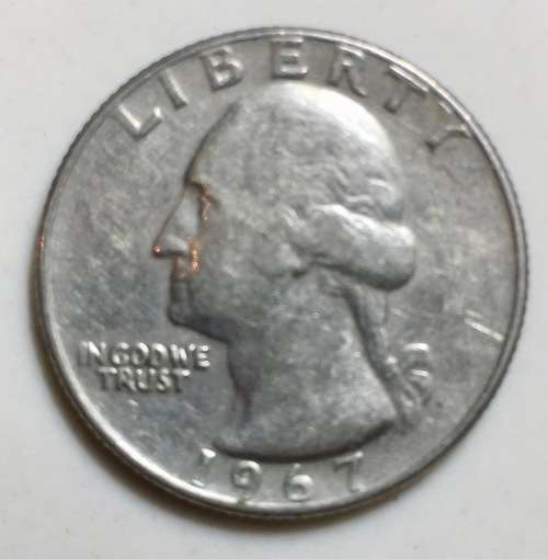 U.S.A ,,,, 25 CENT QUARTER 1967 (GEORGE WASHINGTON)
