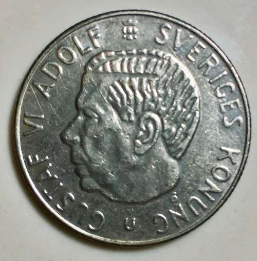 SWEDEN 1 KRONE 1973