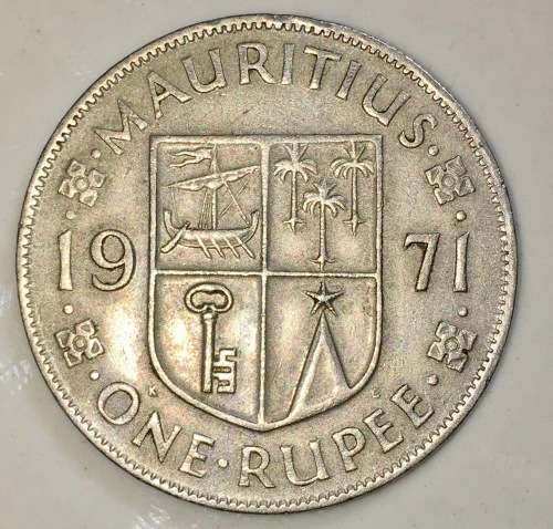 MAURITIUS 1 RUPEES 1971